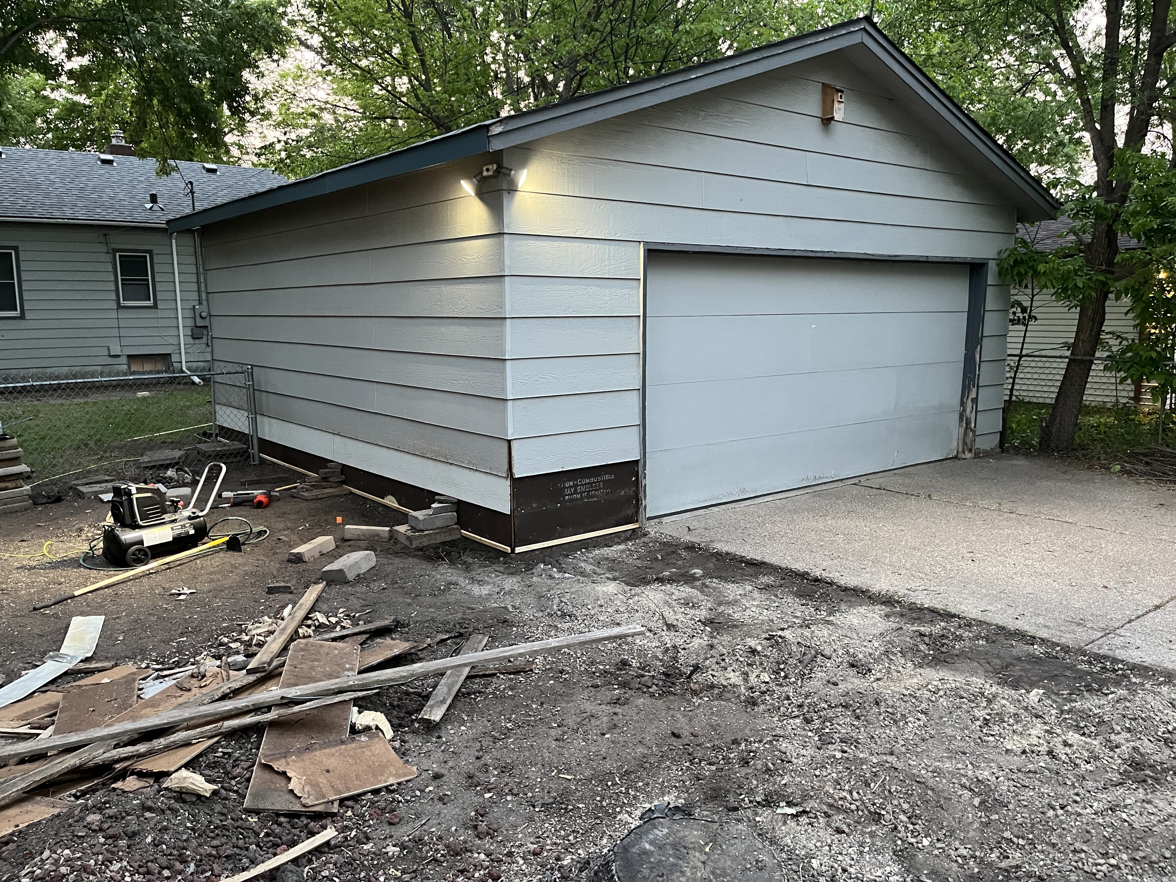 Exterior siding repair and improvement work